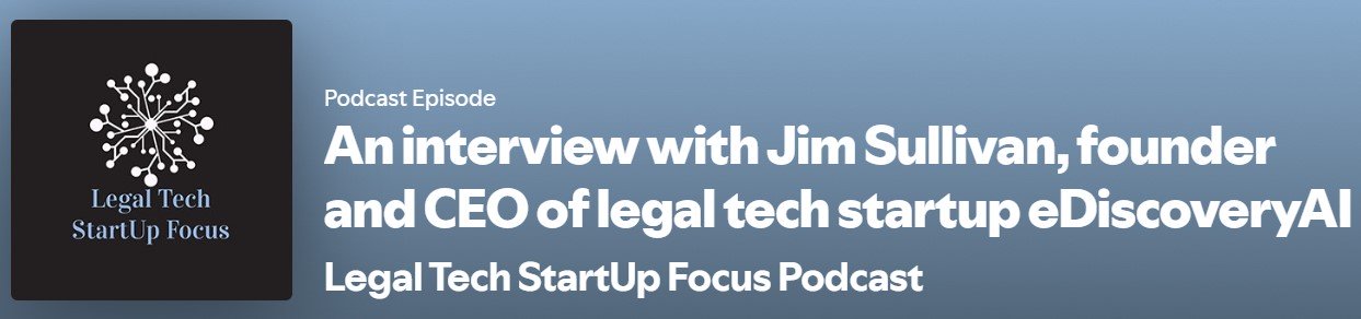 Legal Tech Startup Focus Podcast